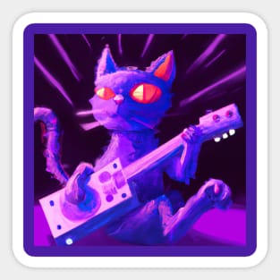 Purple Cat Has a Rock Show and Everybody Comes Sticker